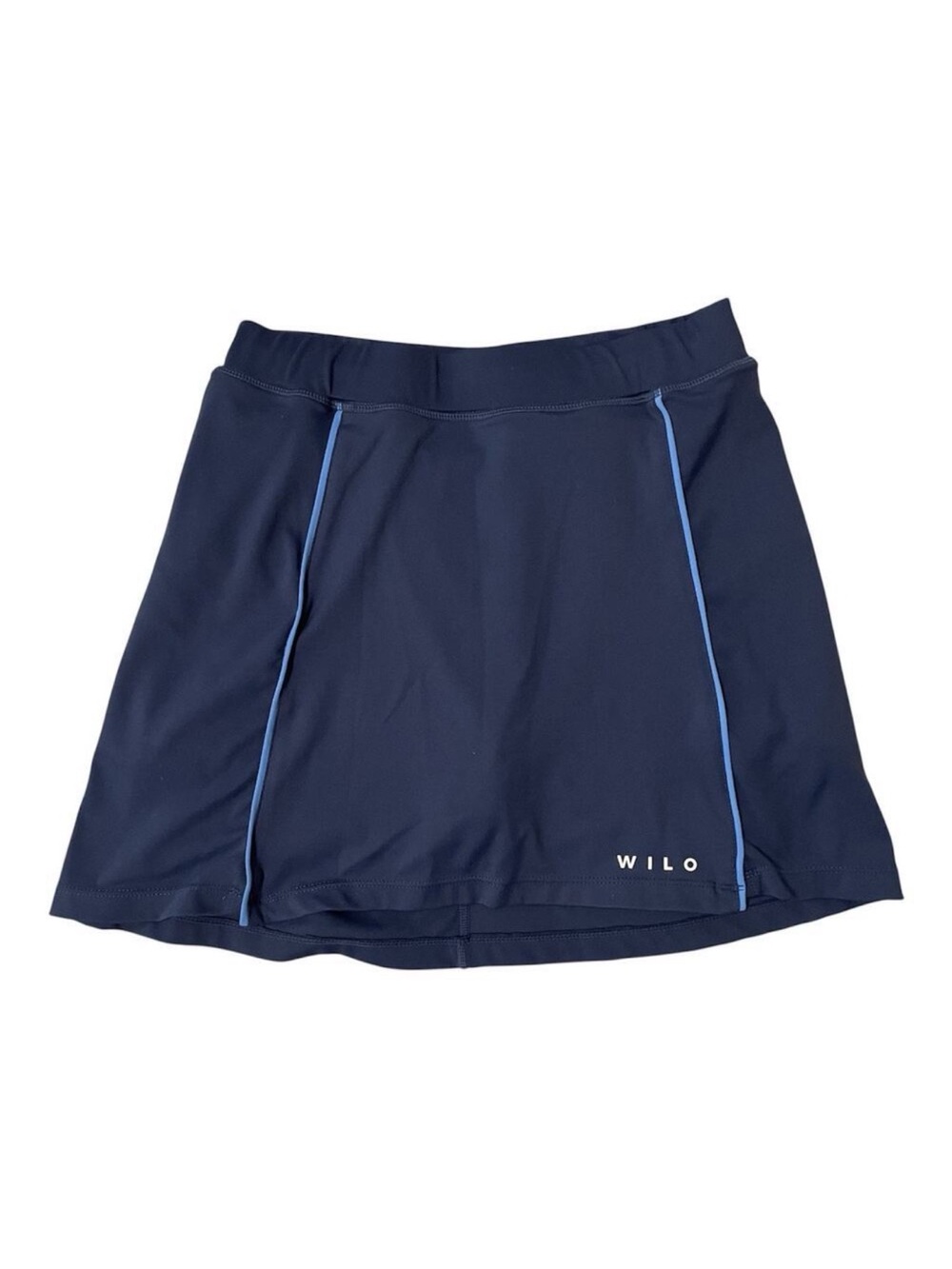 Wilo The Label Navy Athletic Skort with Light Blue Piping